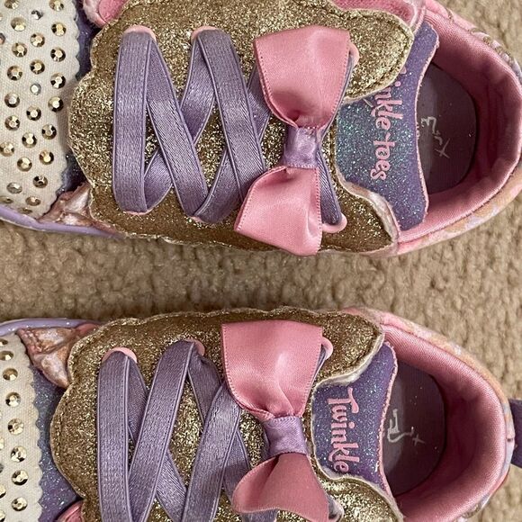 Skechers Twinkle Toes shoes. Girl Sz 10 - Picture 6 of 12